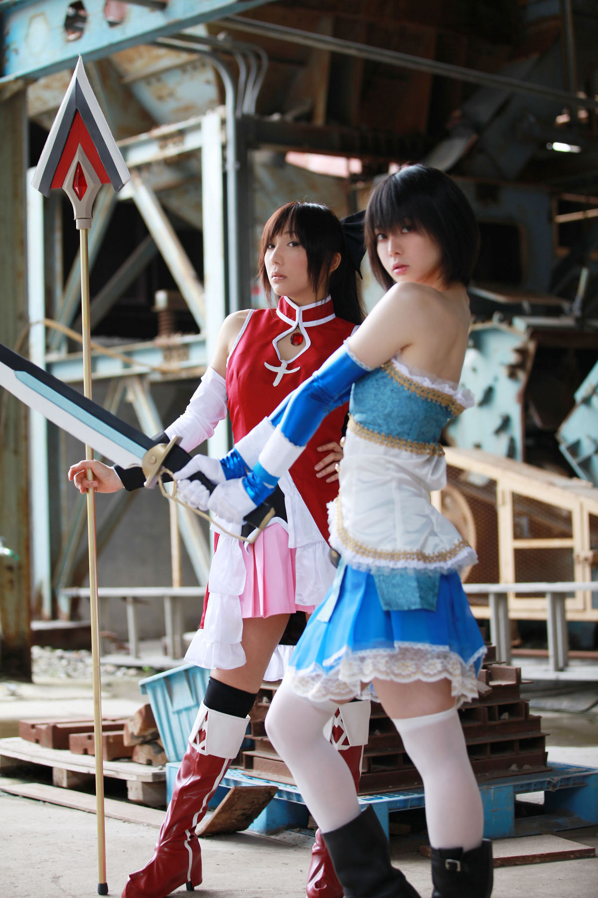 (C80) (コスプレ)   Sayaka and Kyoko  CosPlay制服诱惑套图